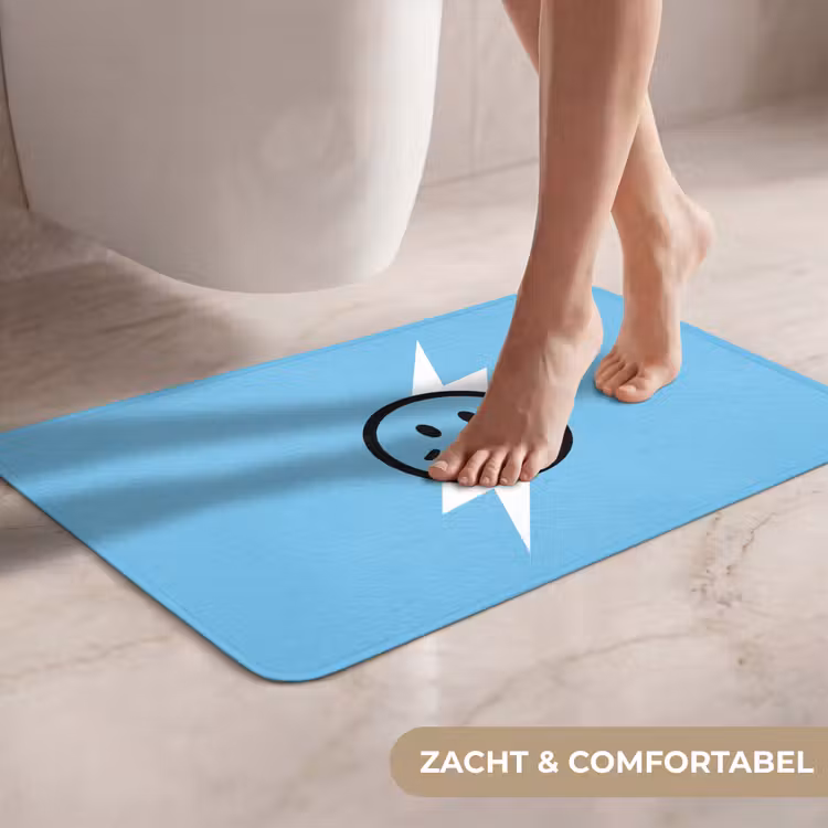 WC Mat - Smiley - Blauw - Bliksem — 7
