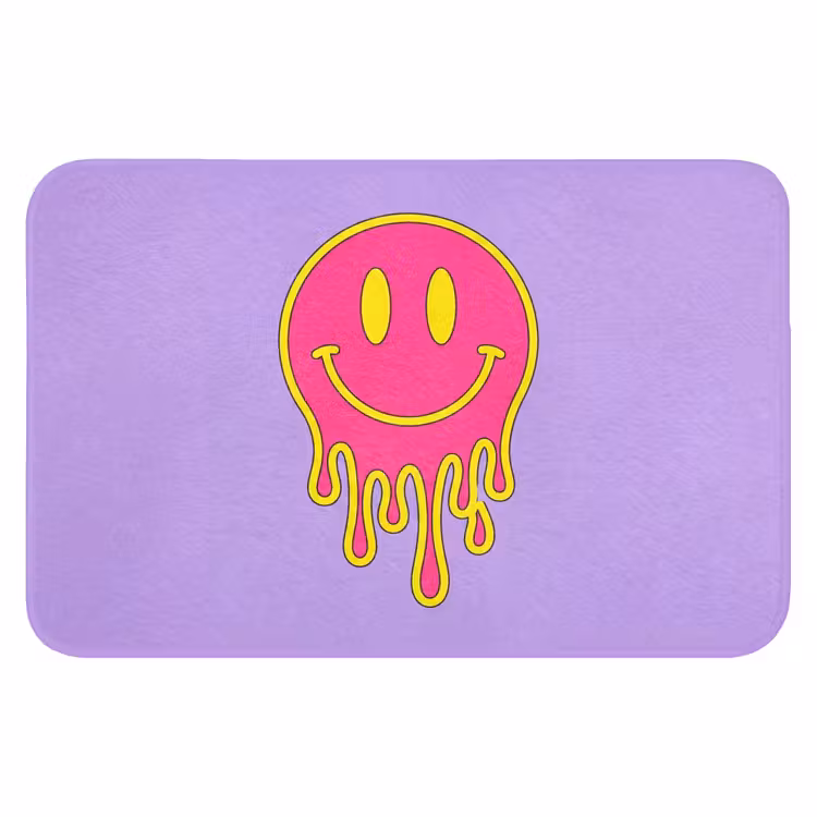 WC Mat - Smiley - Drip - Neon — 1