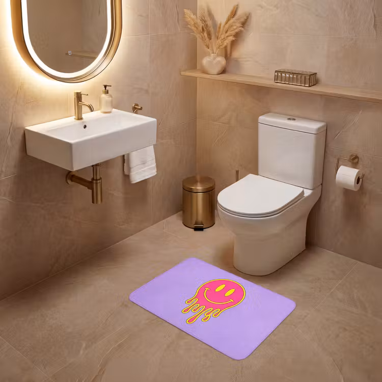 WC Mat - Smiley - Drip - Neon — 4