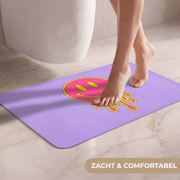 WC Mat - Smiley - Drip - Neon — 7