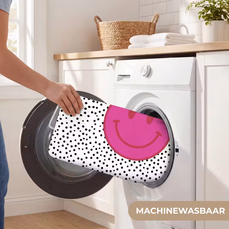 WC Mat - Smiley - Roze - Stippen — 5