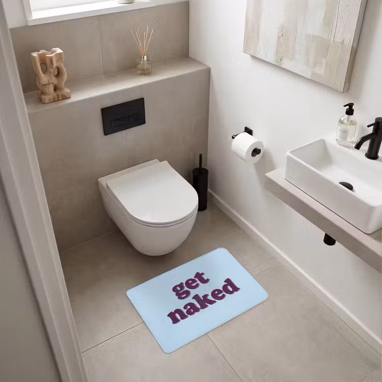 WC Mat - Speels - Boodschap - Blauw — 6
