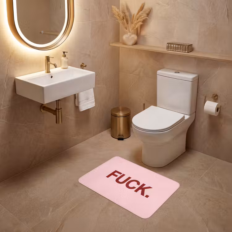 WC Mat - Statement - Krachtig - Roze — 4