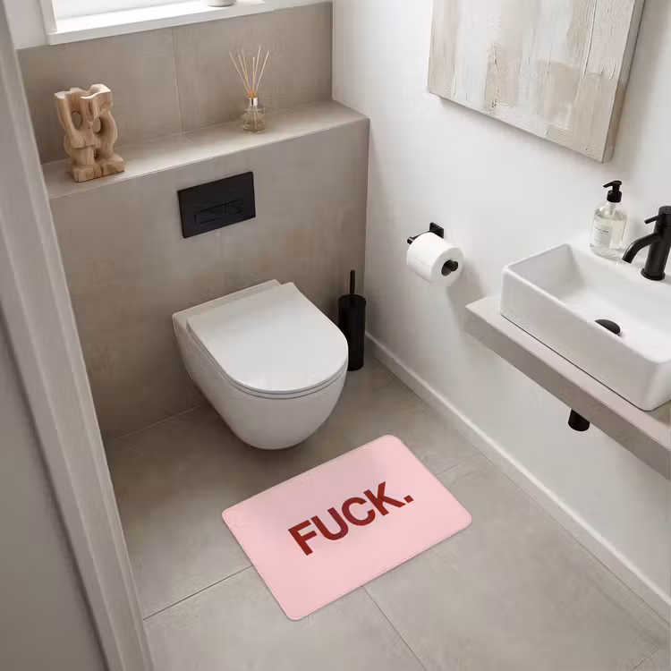 WC Mat - Statement - Krachtig - Roze — 6