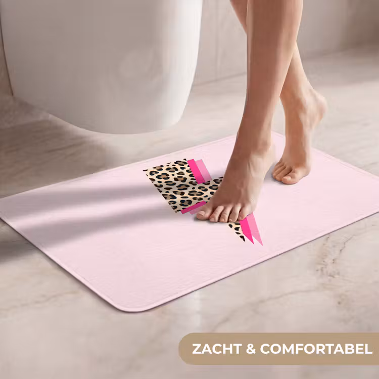 WC Mat - Stippen - Roze - Bliksem — 7