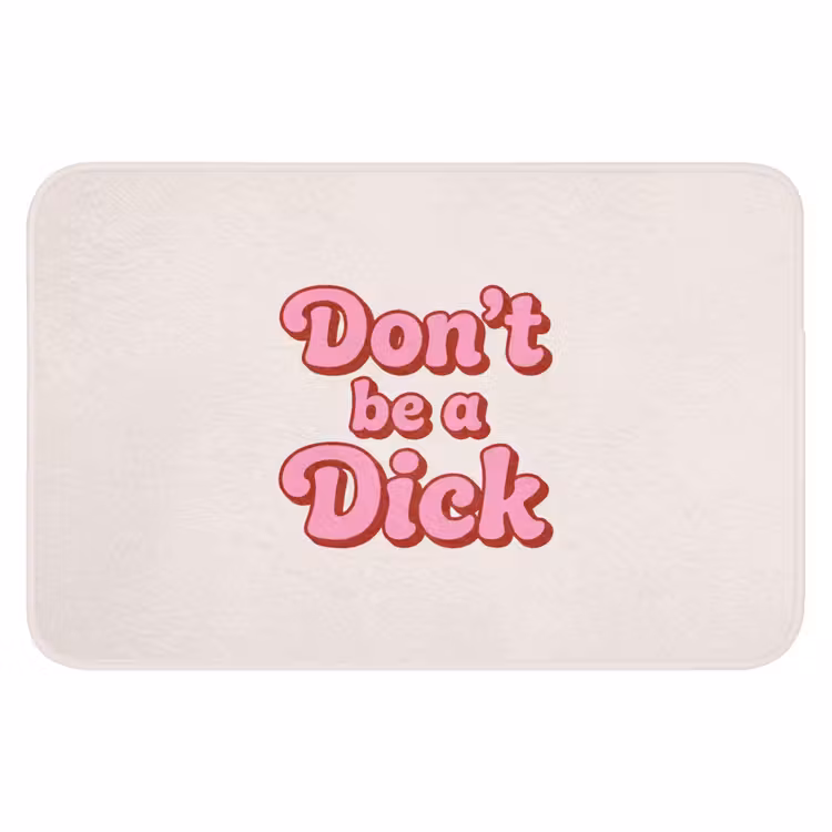 WC Mat - Tekst - Boodschap - Roze — 1
