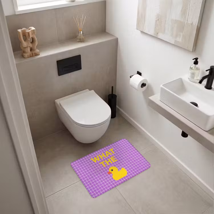WC Mat - Tekst - Eend - Paars — 6