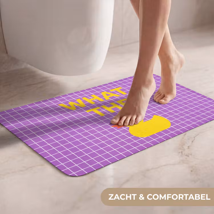 WC Mat - Tekst - Eend - Paars — 7
