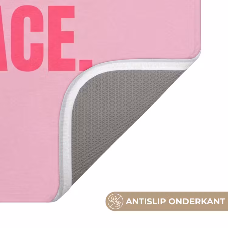 WC Mat - Tekst - Modern - Roze — 3