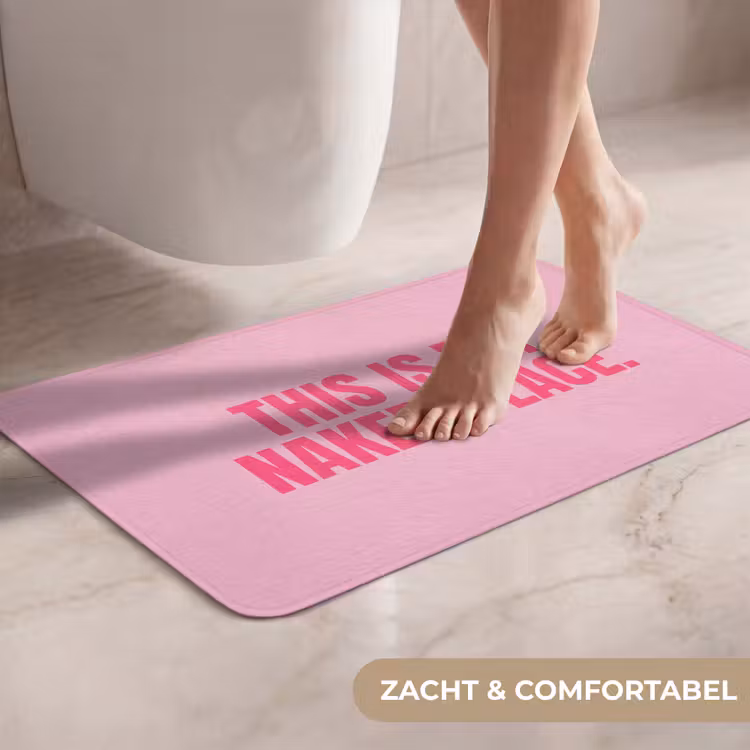 WC Mat - Tekst - Modern - Roze — 7