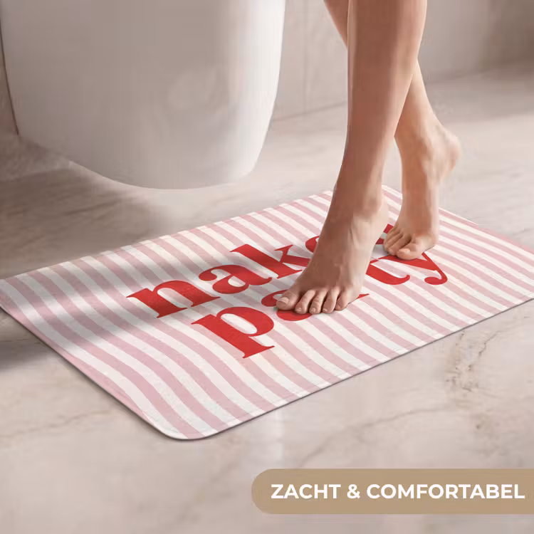 WC Mat - Tekst - Modern - Strepen — 7