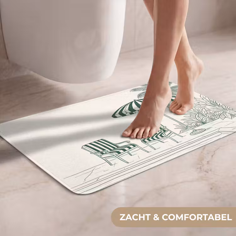 WC Mat - Terras - Illustratie - Groen — 7