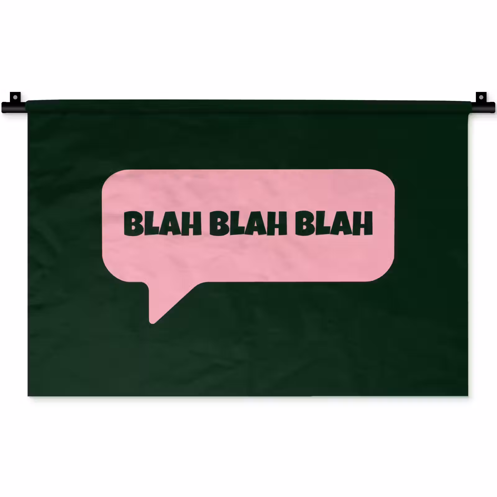 Wandkleed - Tekstwolk - BLAH BLAH BLAH - Roze — 1