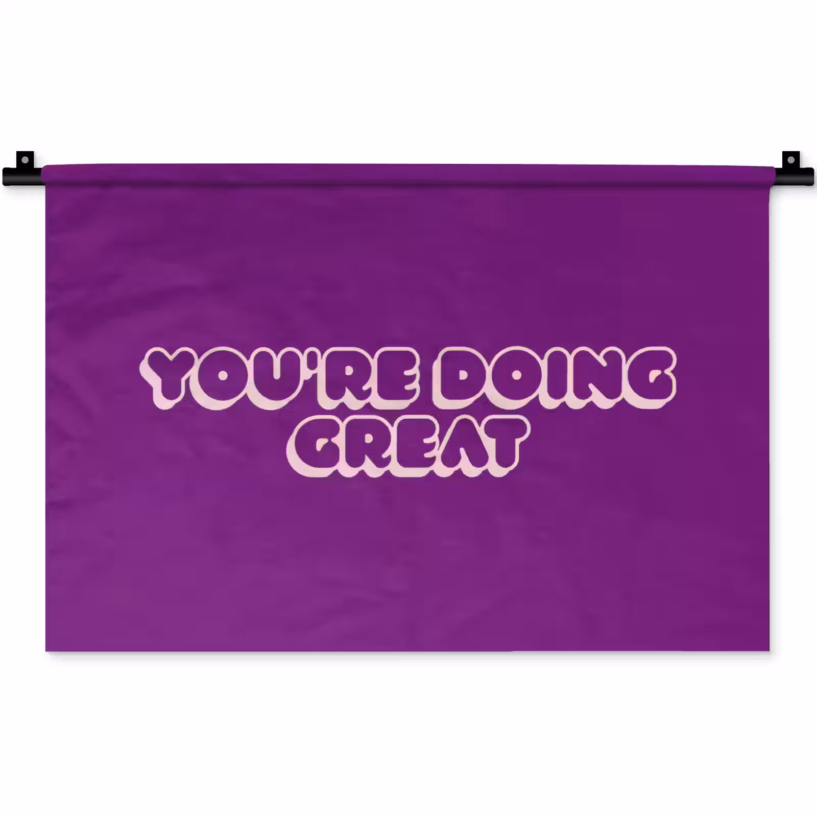 Wandkleed - You're doing great - Paars - Bubble letters — 1