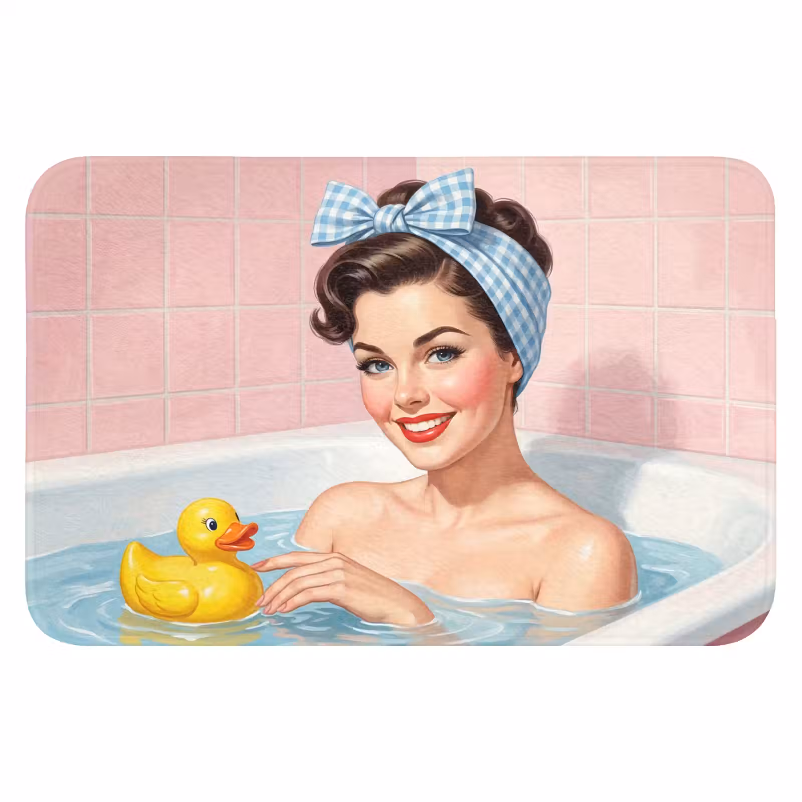 WC Mat - Badkamer - Eend - Blauw — 1