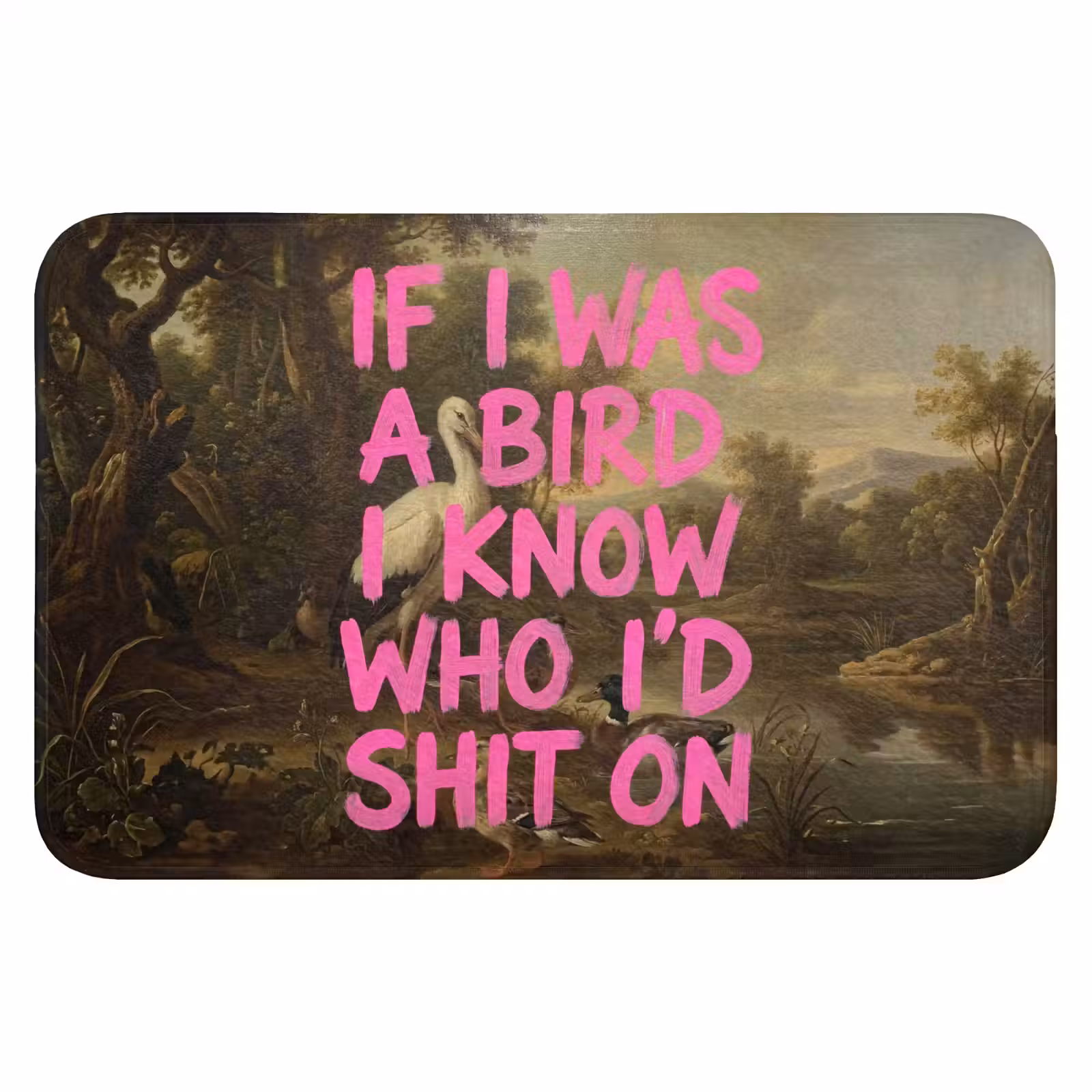 WC Mat - Klassiek - Humor - Roze — 1