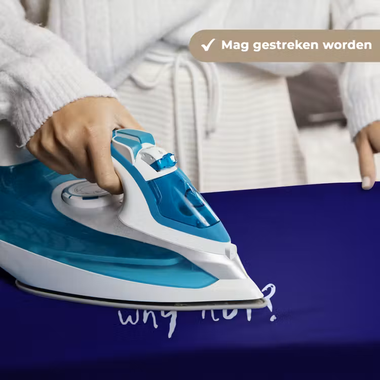 Wandkleed - Why not - Blauw - Handgeschreven — 6