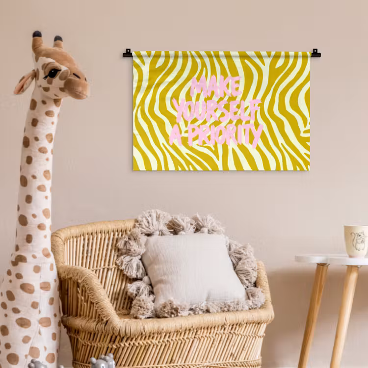 Wandkleed - Zebraprint - Priority - Roze — 5