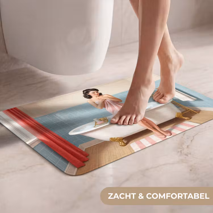 WC Mat - Badkamer - Vrouw - Roze — 7