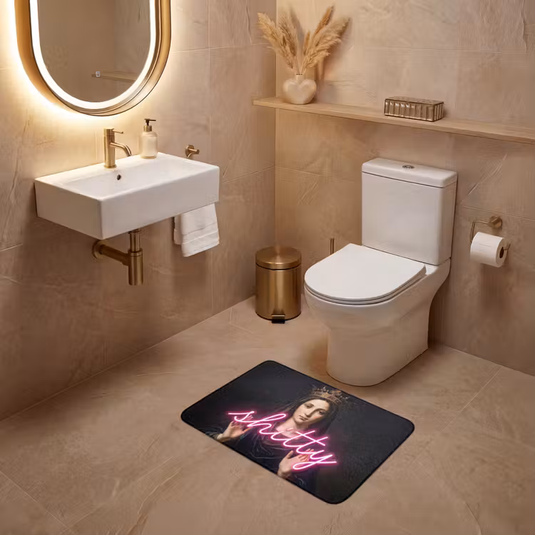 WC Mat - Ironisch - Tekst - Neon — 4