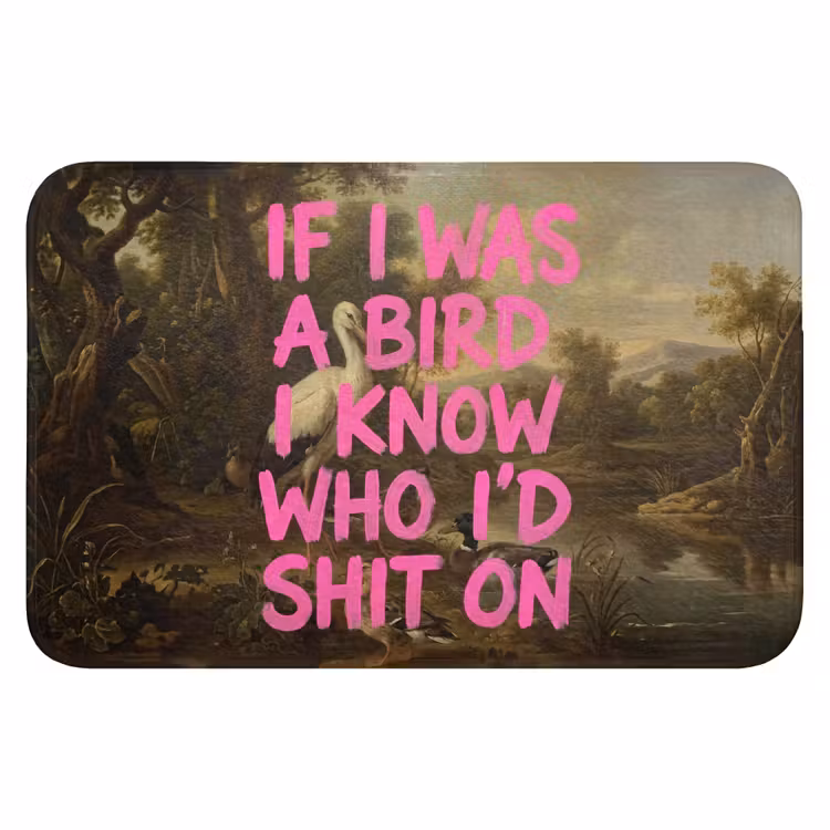 WC Mat - Klassiek - Humor - Roze — 1