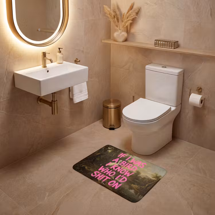 WC Mat - Klassiek - Humor - Roze — 4
