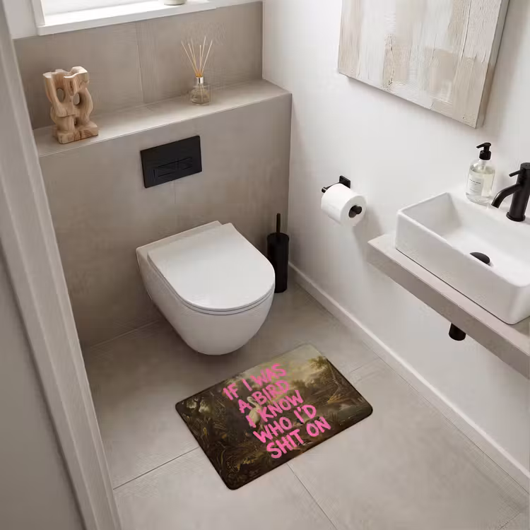 WC Mat - Klassiek - Humor - Roze — 6