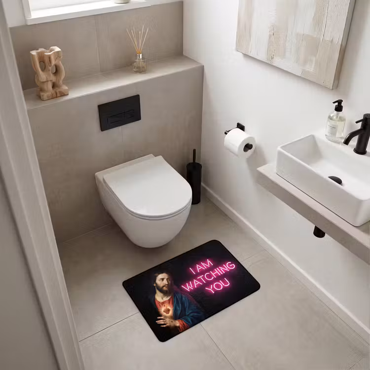 WC Mat - Man - Tekst - Neon — 6