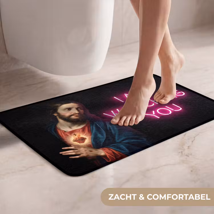 WC Mat - Man - Tekst - Neon — 7