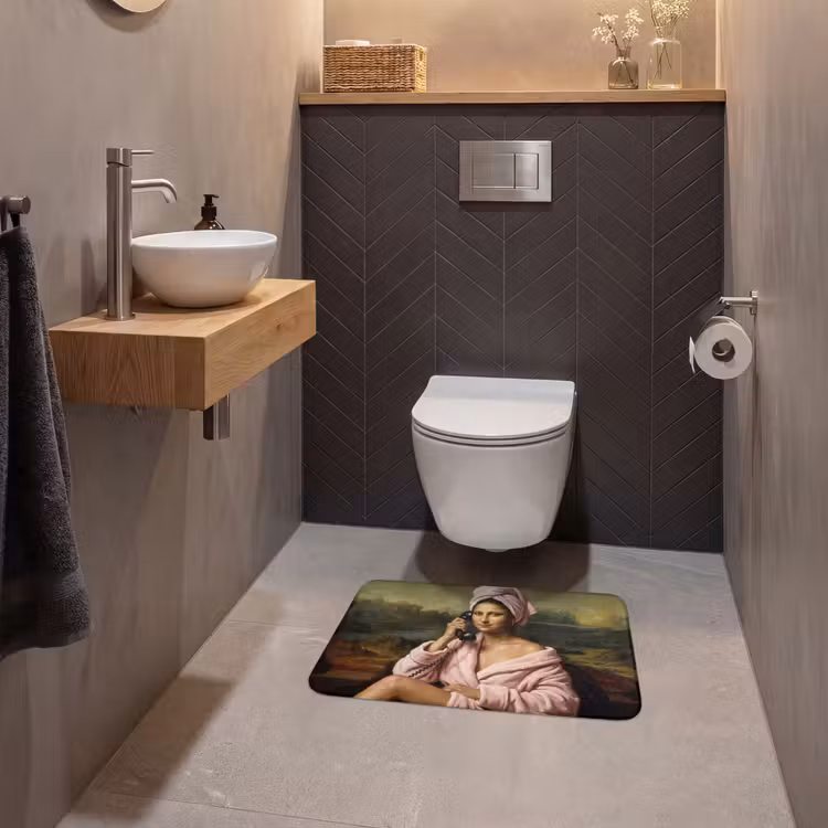 WC Mat - Mona - Klassiek - Roze — 2