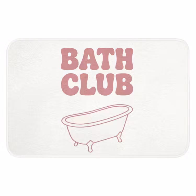 WC Mat - Retro - Bad - Roze — 1