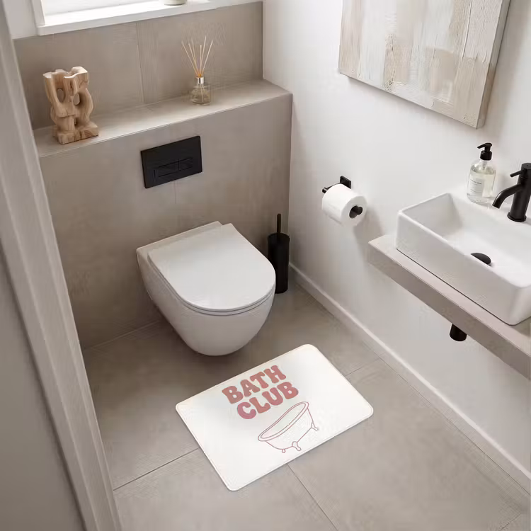 WC Mat - Retro - Bad - Roze — 6