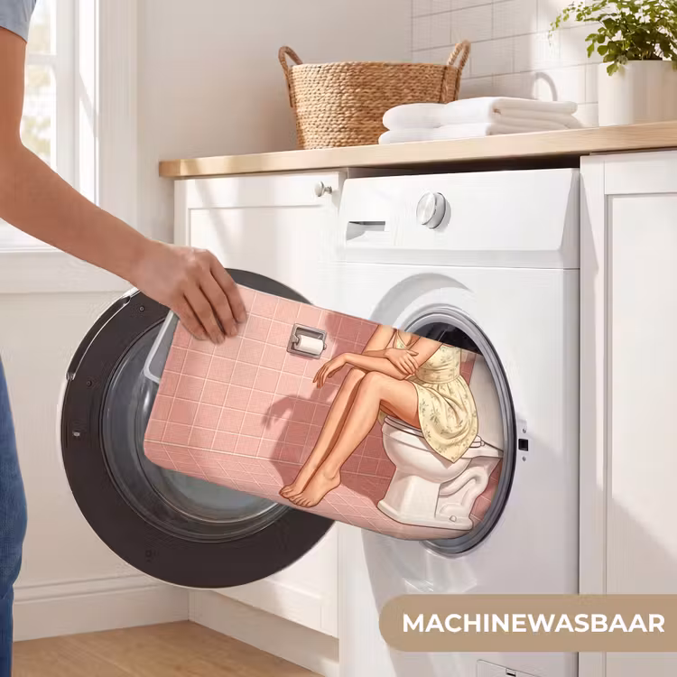 WC Mat - Roze - Retro - Vrouw — 5