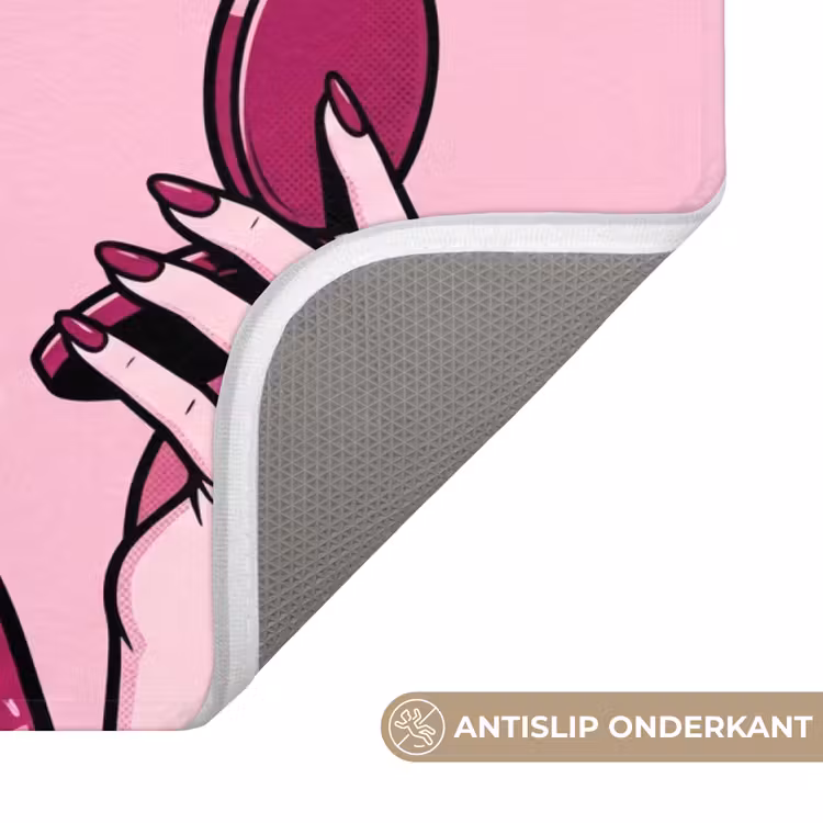 WC Mat - Vintage - Vrouw - Roze — 3