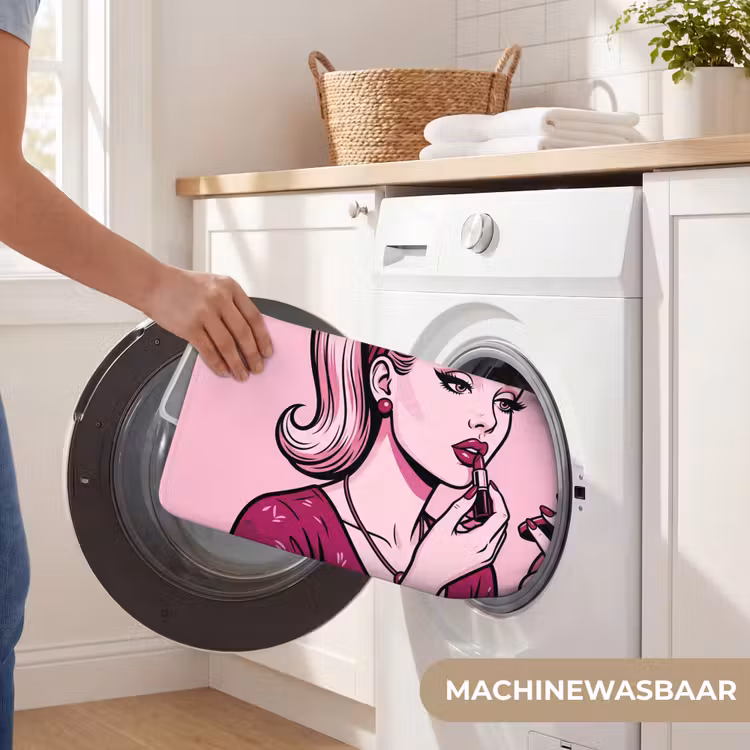 WC Mat - Vintage - Vrouw - Roze — 5