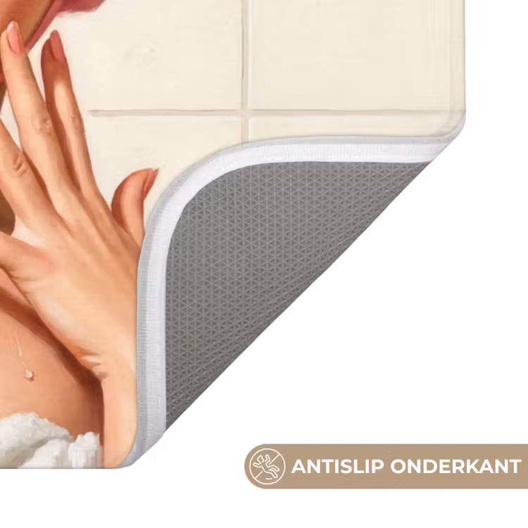WC Mat - Vrouw - Douche - Roze — 3