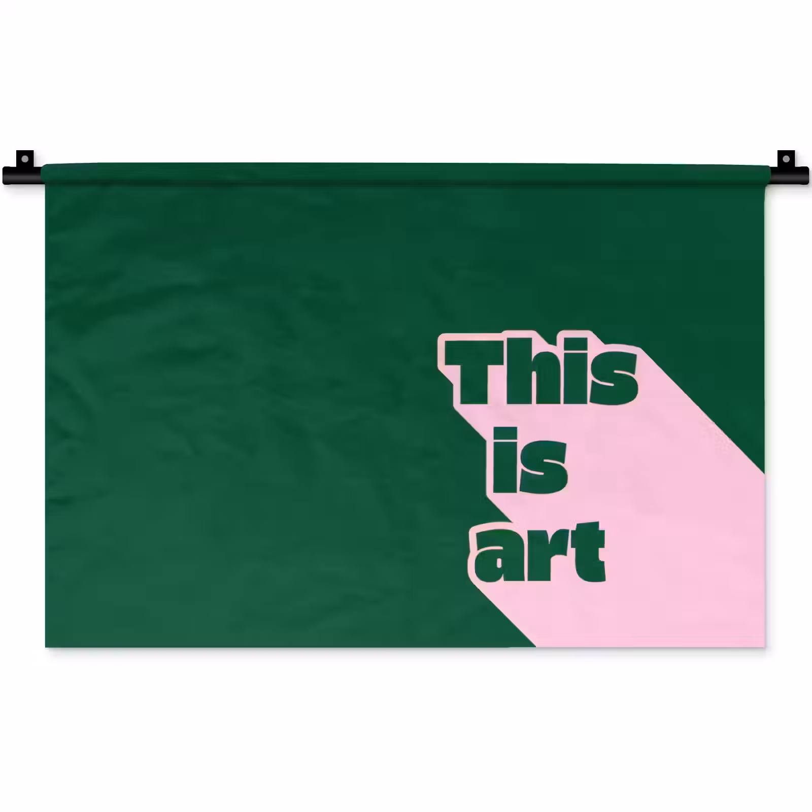Wandkleed - This is art - Schaduw - Roze — 1