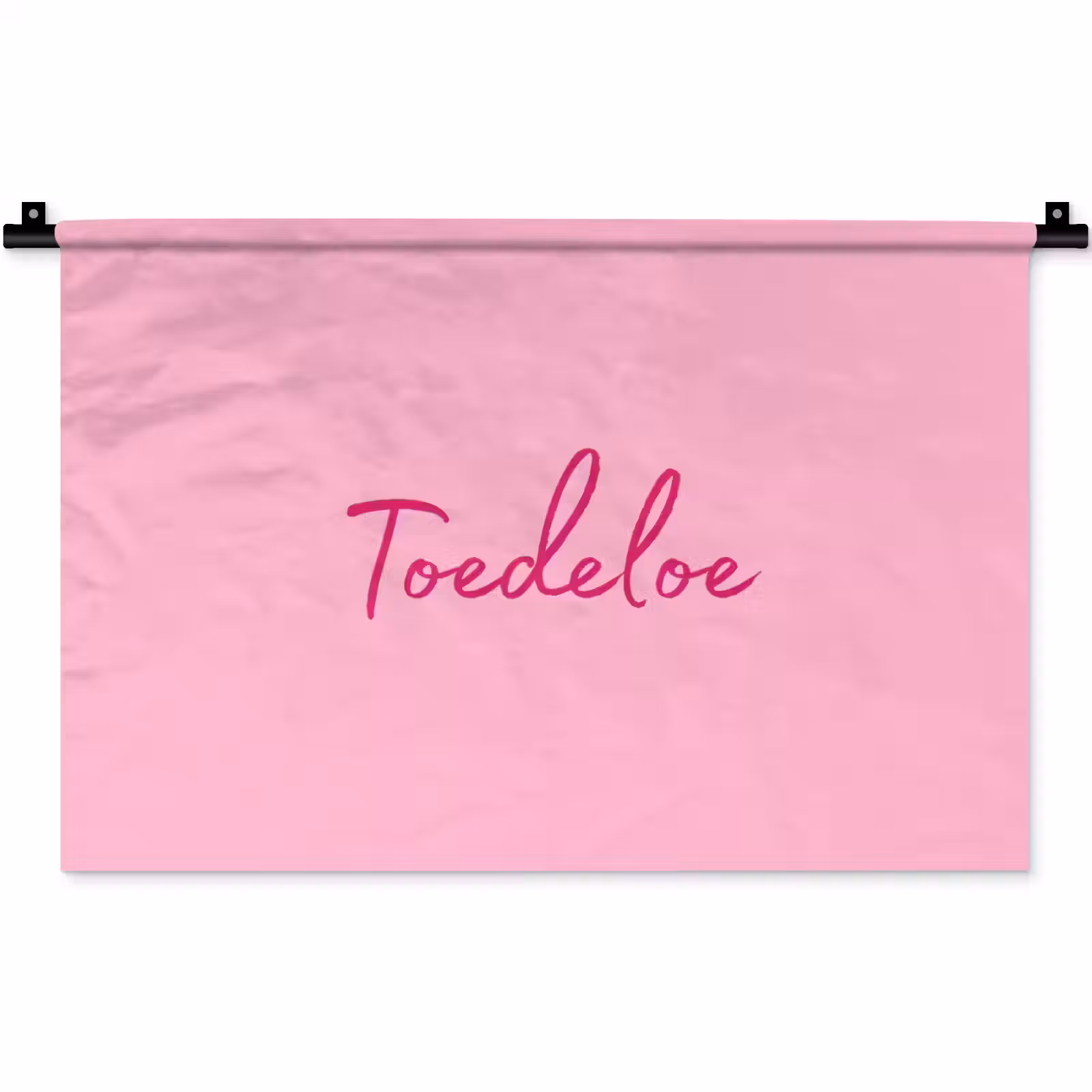 Wandkleed - Toedeloe - Roze - Minimalistisch — 1