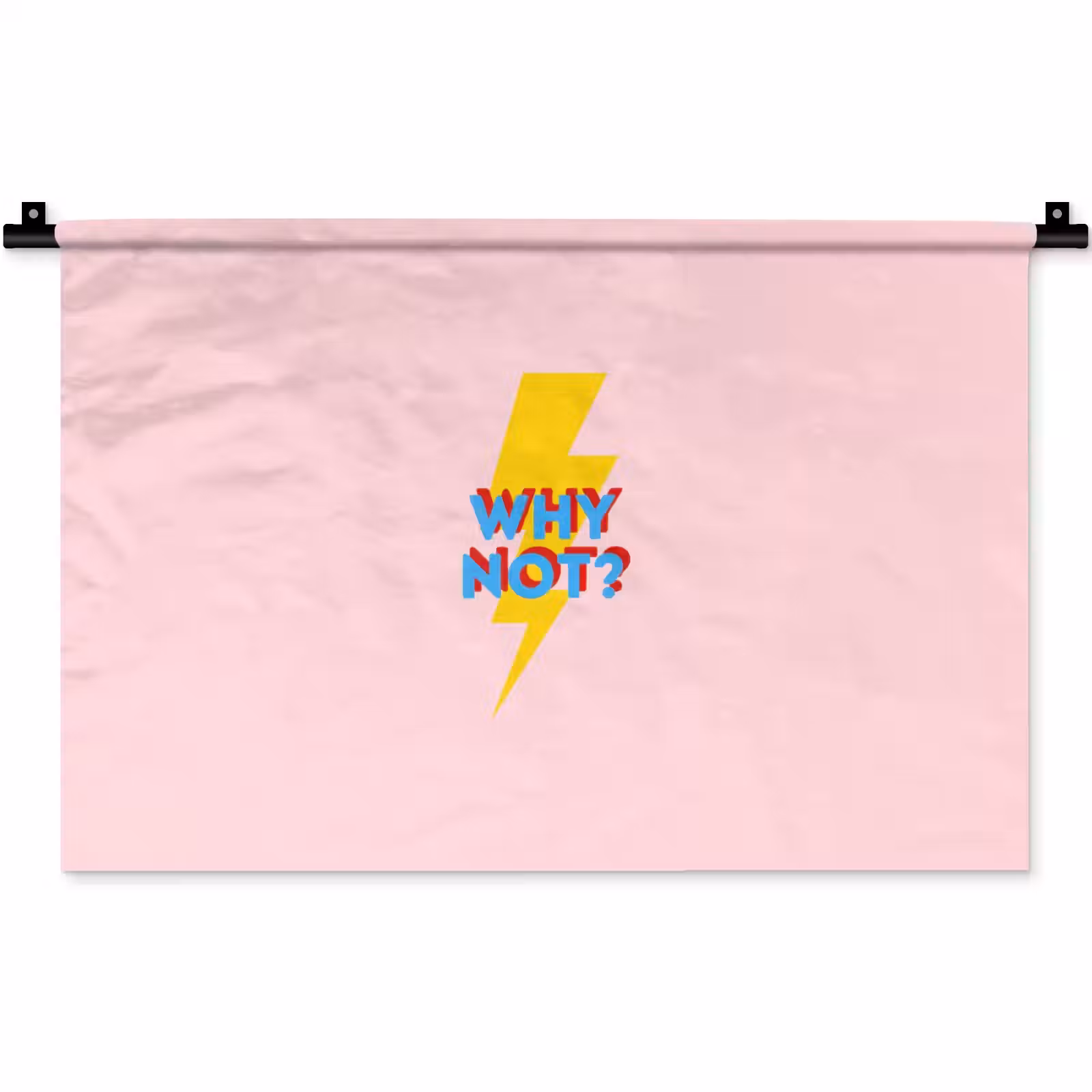 Wandkleed - Why not - Bliksem - Roze — 1