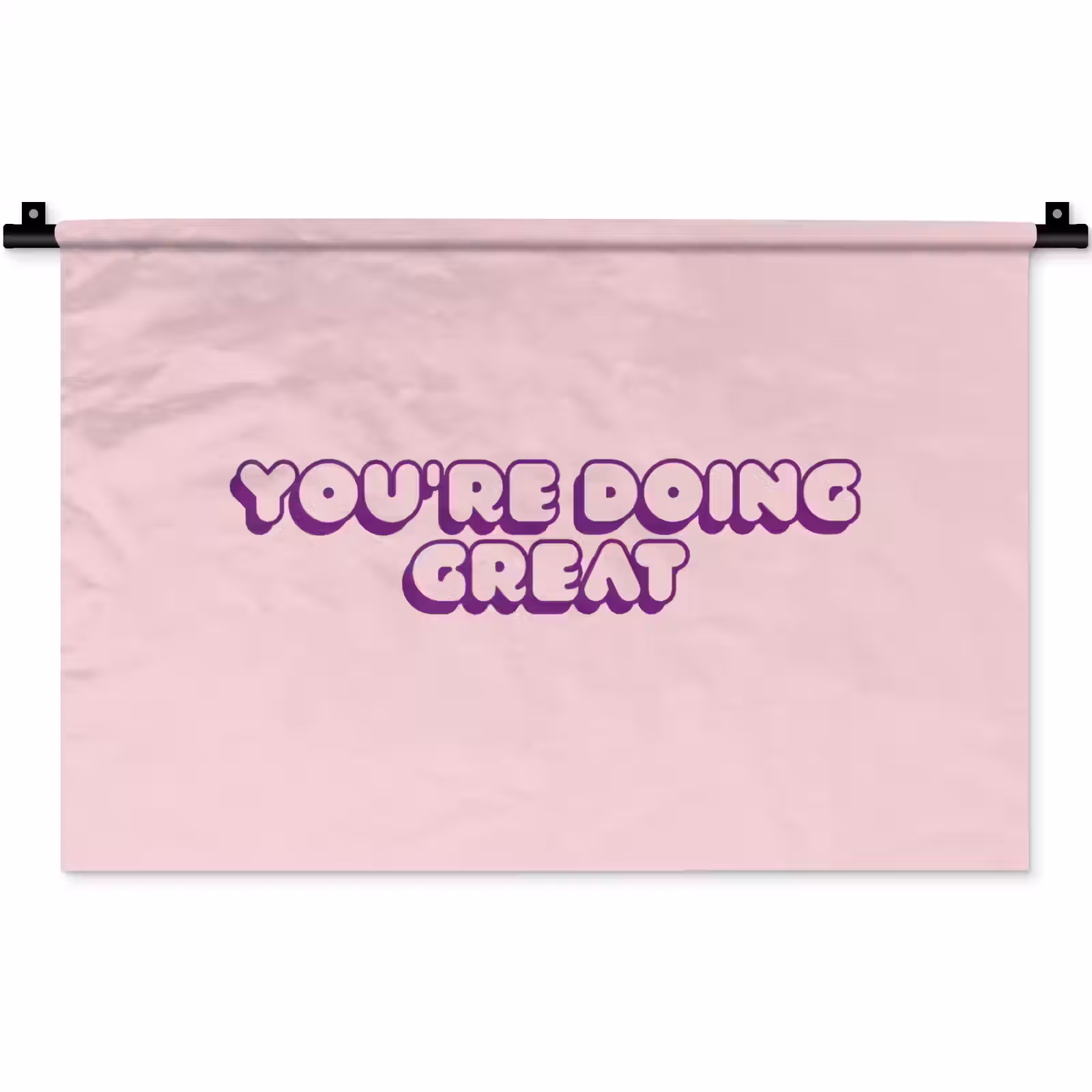Wandkleed - You're doing great - roze - 3D — 1
