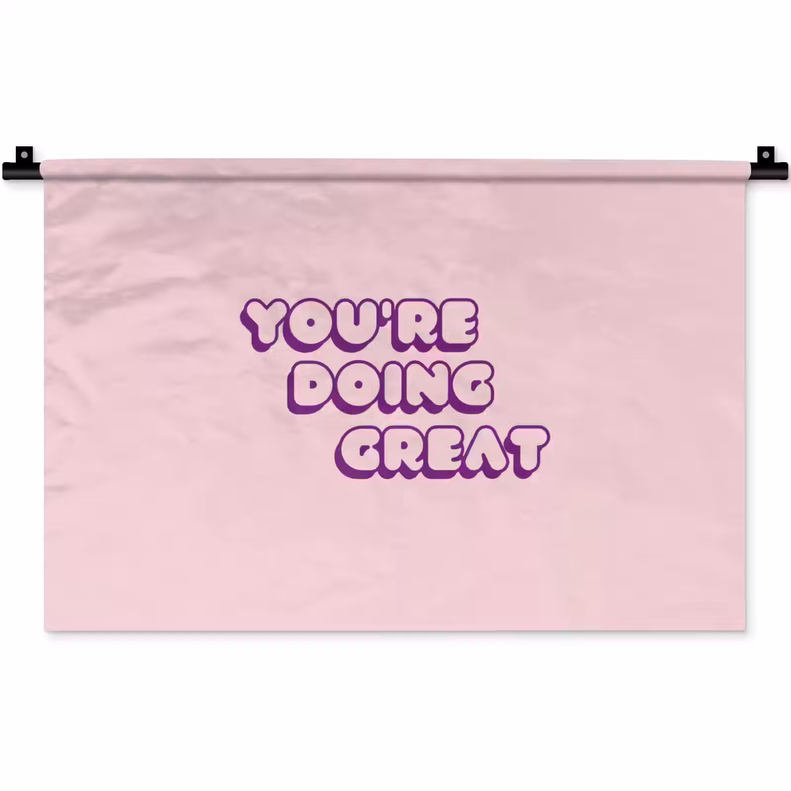 Wandkleed - You're doing great - Roze - Bubble letters — 1