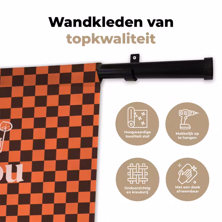 Wandkleed - Tequila texted you - Glas - Vierkanten - Oranje — 3