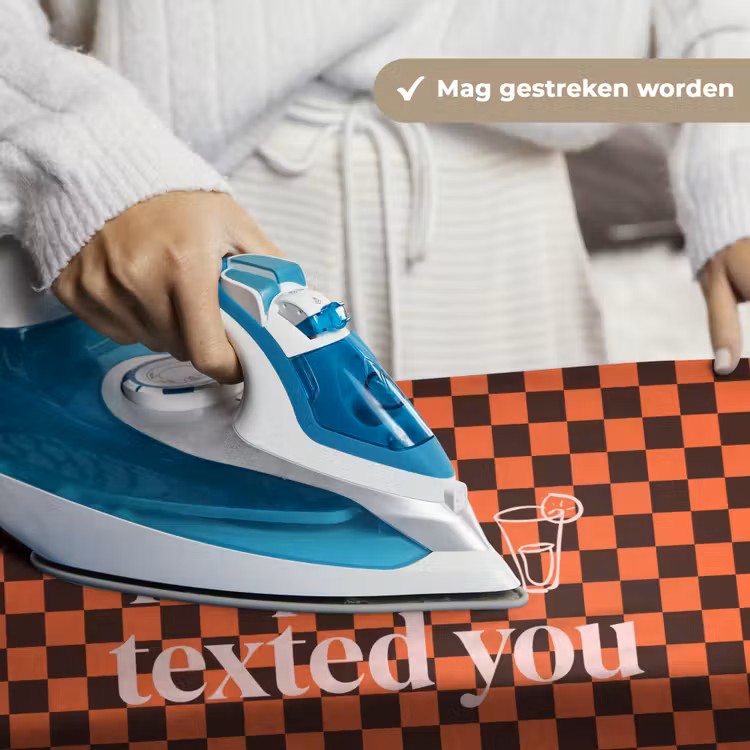 Wandkleed - Tequila texted you - Glas - Vierkanten - Oranje — 6