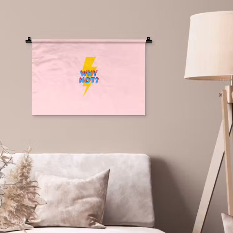 Wandkleed - Why not - Bliksem - Roze — 2