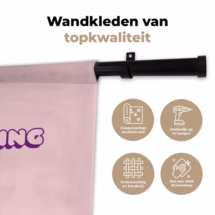 Wandkleed - You're doing great - roze - 3D — 3