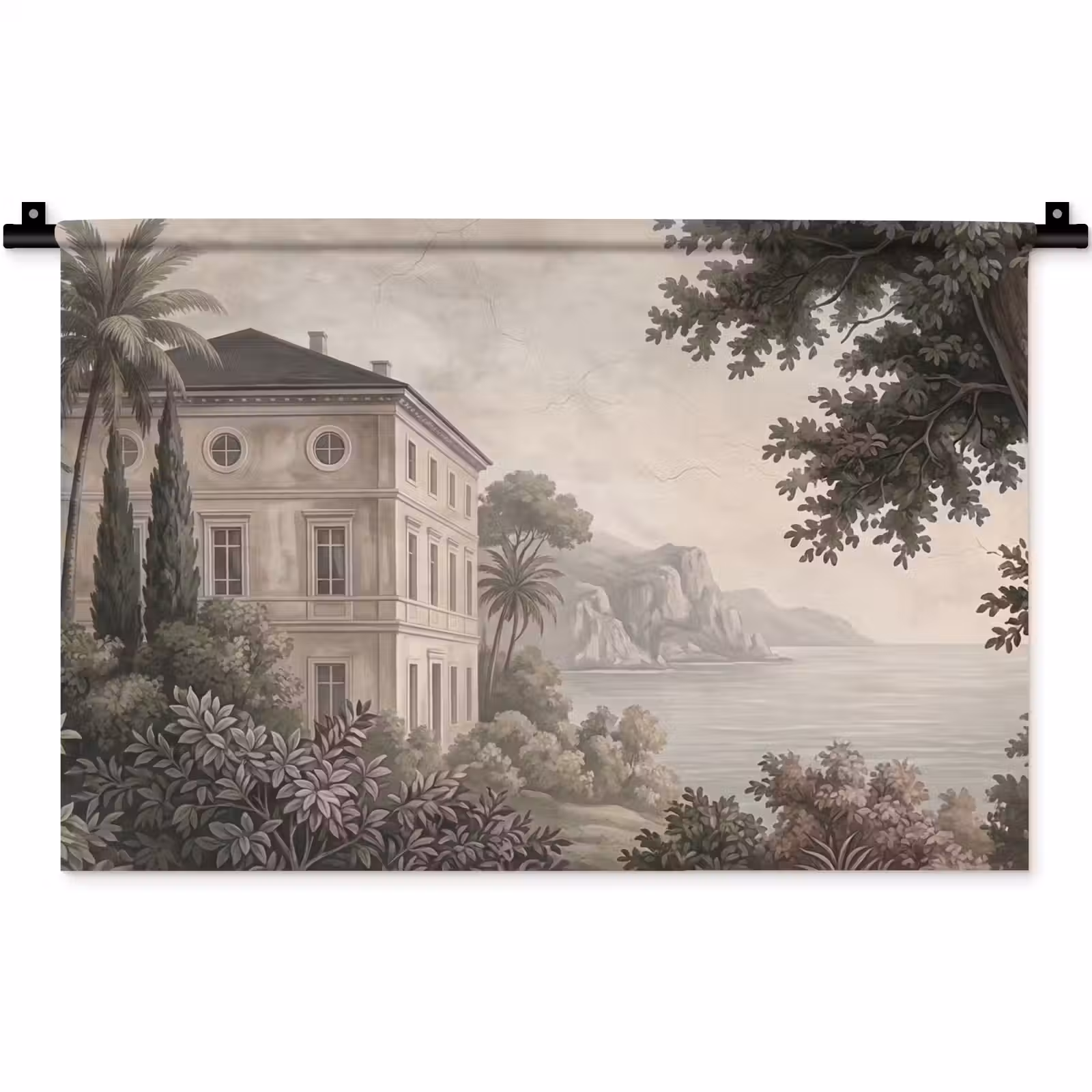 Wandkleed - Zee - Villa - Beige — 1