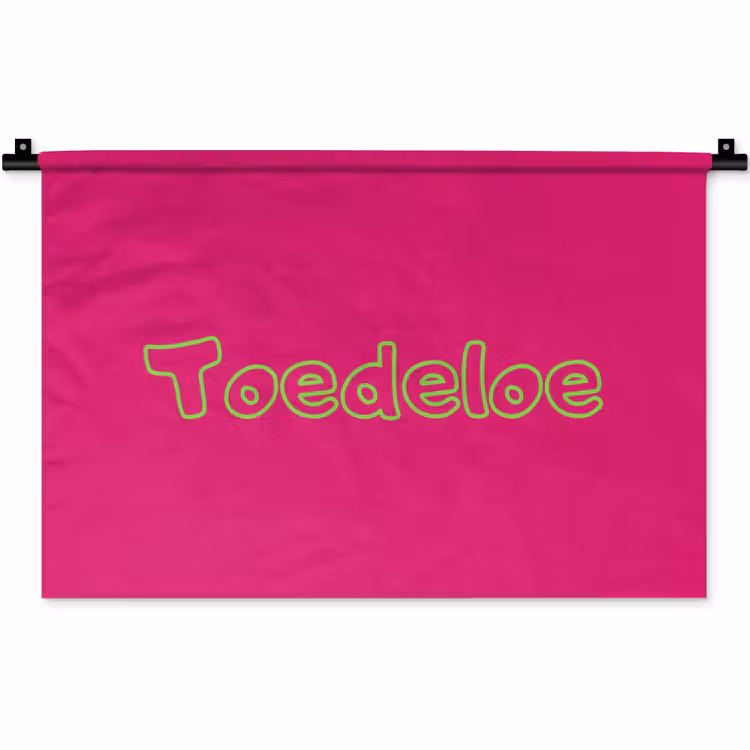 Wandkleed - Toedeloe - Groen - Roze — 1