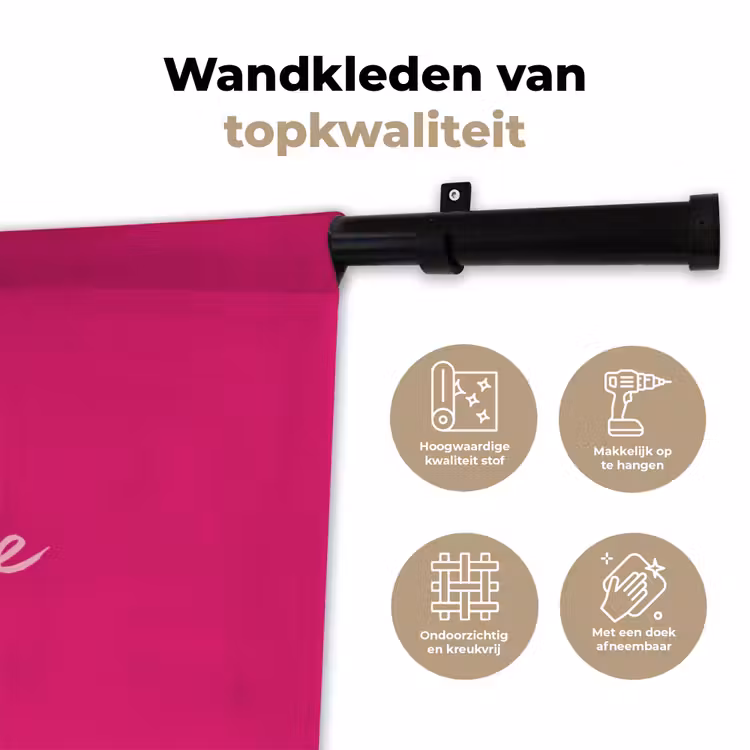 Wandkleed - Toedeloe - Roze — 3