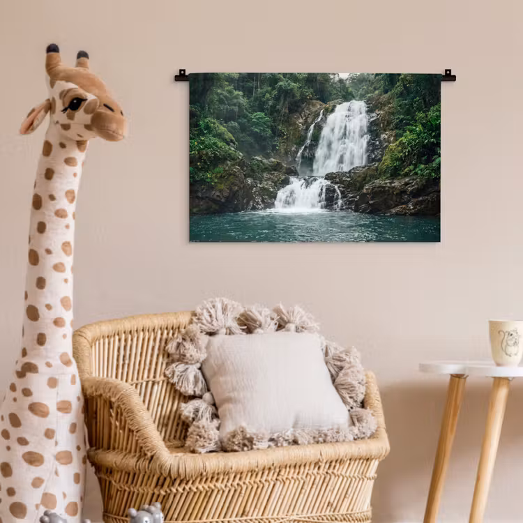 Wandkleed - Waterval - Bos - Natuur - Groen — 5