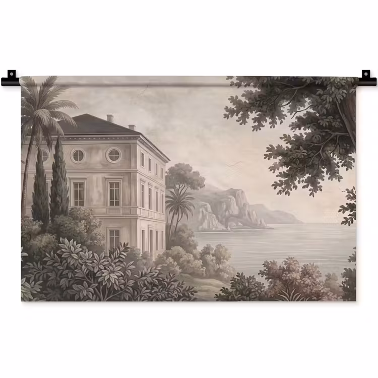 Wandkleed - Zee - Villa - Beige — 1
